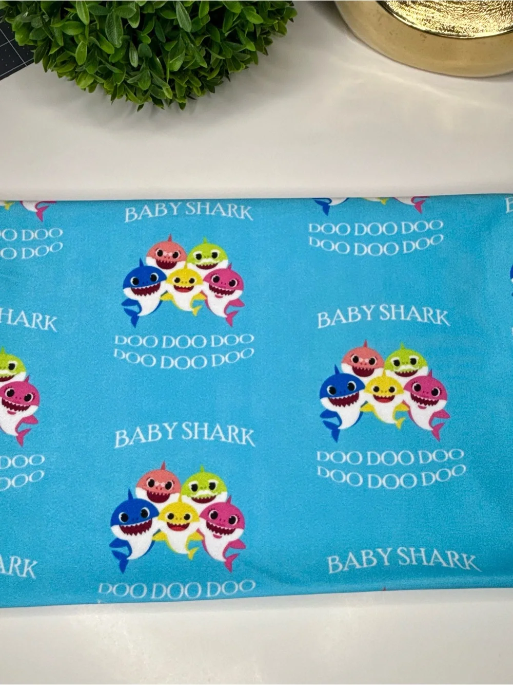 1 Yard Stretch Baby Shark Fabric